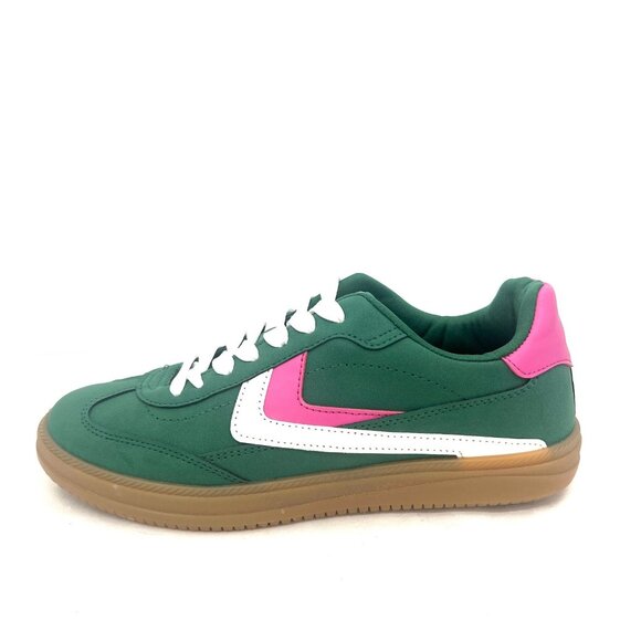 New Dolce Vita Sybela Green Pink Retro Sneakers Women's 7.5 M - Picture 4 of 10